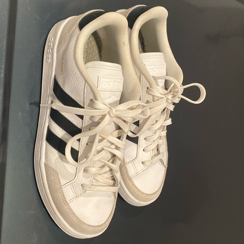Adidas White and Black Sneakers